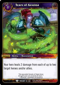 warcraft tcg twilight of the dragons tears of aessina