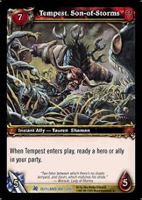warcraft tcg fires of outland tempest son of storms