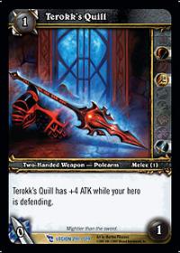 warcraft tcg march of legion terokk s quill