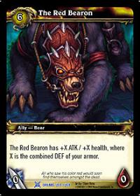 warcraft tcg drums of war the red bearon non loot