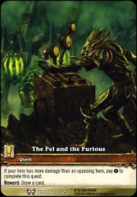 warcraft tcg extended art the fel and the furious ea