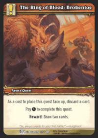 warcraft tcg archives the ring of blood brokentoe foil
