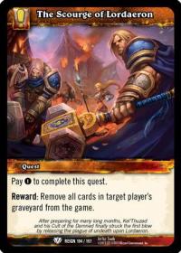 warcraft tcg reign of fire the scourge of lordaeron