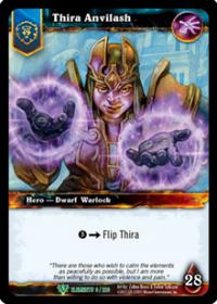 warcraft tcg foil hero cards thira anvilash foil hero