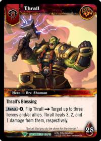 warcraft tcg foil hero cards thrall foil hero