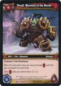 warcraft tcg foil and promo cards thrall warchief of the horde foil