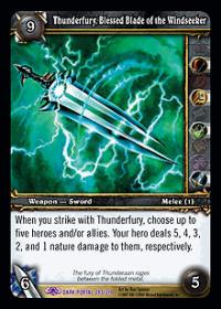 warcraft tcg archives thunderfury blessed blade foil