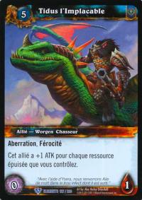 warcraft tcg war of the elements french tidus the relentless french