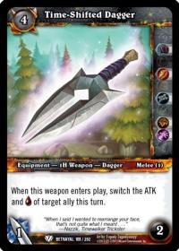 warcraft tcg betrayal of the guardian time shifted dagger