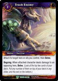 warcraft tcg throne of the tides track enemy