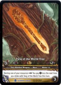 warcraft tcg extended art twig of the world tree ea