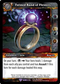 warcraft tcg crafted cards twined band of flowers