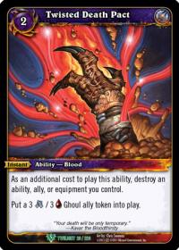 warcraft tcg twilight of the dragons twisted death pact