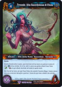 warcraft tcg crown of the heavens foreign tyrande high priestess of elune italian
