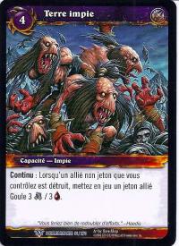 warcraft tcg worldbreaker foreign unholy ground french
