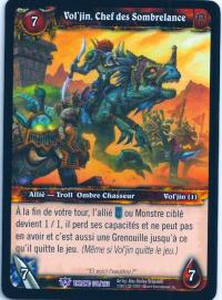 warcraft tcg throne of the tides french vol jin darkspear chieftain french