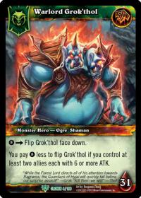 warcraft tcg crown of the heavens warlord grok thol
