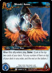 warcraft tcg crown of the heavens wendy anne