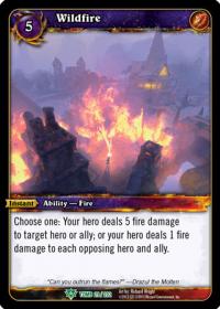 warcraft tcg tomb of the forgotten wildfire