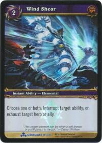warcraft tcg foil and promo cards wind shear foil