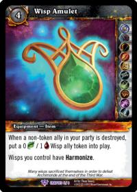 warcraft tcg crafted cards wisp amulet