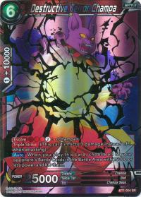 dragonball super card game bt1 galactic battle destructive terror champa bt1 004 sr