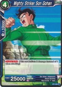 dragonball super card game bt1 galactic battle mighty striker son gohan bt1 034 c