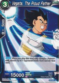 dragonball super card game bt2 union force vegeta the proud father bt2 041 uc