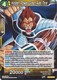 dragonball super card game bt3 cross worlds hidden power great ape tora bt3 096 foil