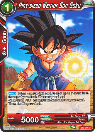 Pint-sized Warrior Son Goku BT3-006
