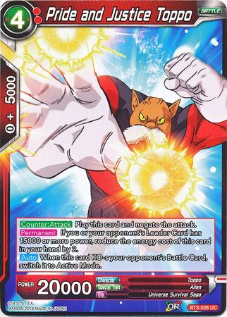 Pride and Justice Toppo BT3-026 (FOIL)