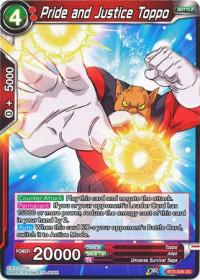 dragonball super card game bt3 cross worlds pride and justice toppo bt3 026 foil