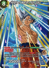 Height of Mastery Son Goku  BT4-075 SR