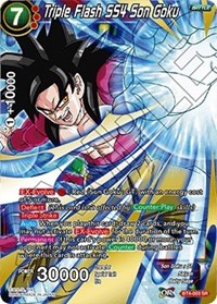 Triple Flash SS4 Son Goku BT4-003 SR