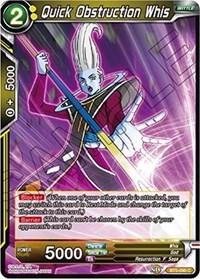 dragonball super card game bt5 miraculous revival quick obstruction whis bt5 090