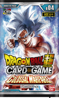 dragonball super card game dragonball super sealed product colossal warfare booster pack
