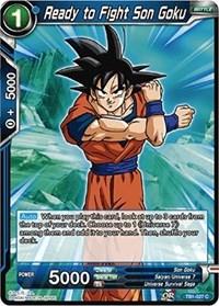 dragonball super card game tb1 tournament of power ready to fight son goku tb1 027 foil