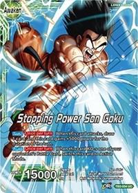 dragonball super card game tb2 world martial arts tournament son goku stopping power son goku tb2 034 foil