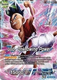 dragonball super card game tb2 world martial arts tournament uub uub unknowing power tb2 019 foil