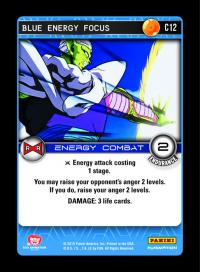 dragonball z evolution blue energy focus foil