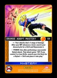 dragonball z evolution orange adept mastery foil