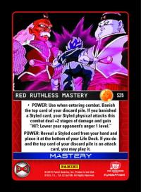 dragonball z evolution red ruthless mastery foil
