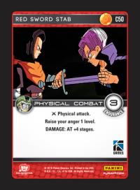 dragonball z perfection red sword stab foil