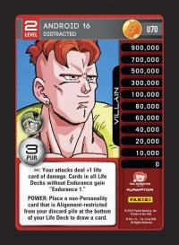 dragonball z perfection android 16 distracted foil