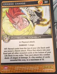 dragonball z perfection orange charge foil