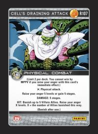 dragonball z perfection cell s draining attack foil