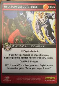 dragonball z perfection red powerful strike foil
