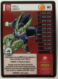 dragonball z perfection cell perfect dr3 hi tech foil