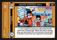dragonball z vengeance orange shopping drill foil