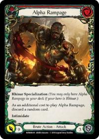 flesh and blood welcome to rathe alpha print alpha rampage wtr 1st edition foil